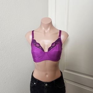 Wacoal Purple Lace Trim Bra